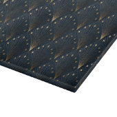 Planche À Découper Motif déco bleu et or (Coin)