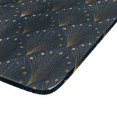 Planche À Découper Motif déco bleu et or (Coin)