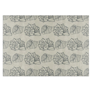 Planche À Découper Motif décoratif de coquilles