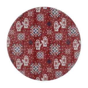 Planche À Découper Motif décoratif de Noël d'hiver