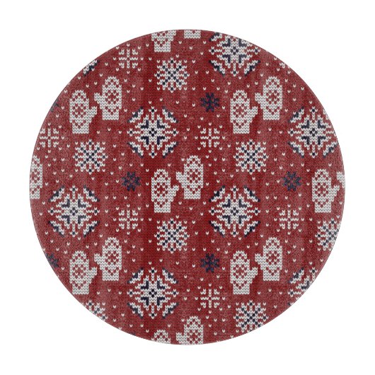 Planche À Découper Motif décoratif de Noël d'hiver (Devant)