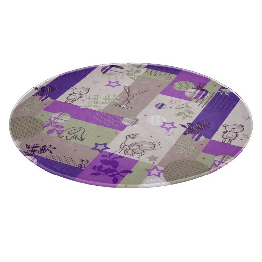 Planche À Découper Motif d'édredon de bébé (Coin)