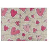 Planche À Découper Motif des coeurs (Devant)