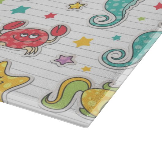 Planche À Découper motif des créatures de mer (Coin)