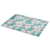 Planche À Découper Motif Des Eléphants Bleus, Eléphants Mignons, Étoi (Coin)