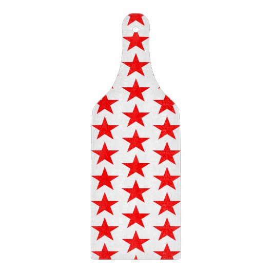 Planche À Découper Motif des étoiles rouges (Devant)