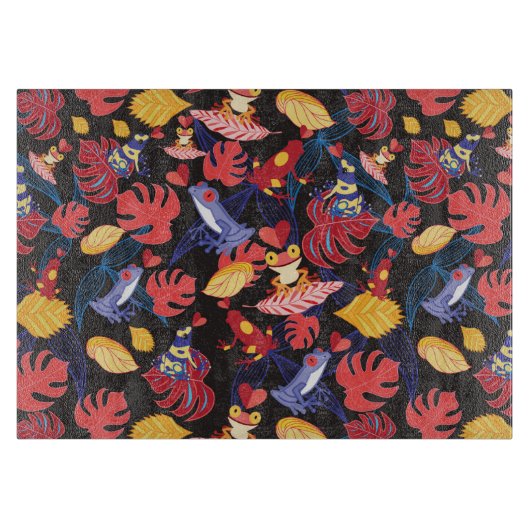 Planche À Découper Motif des grenouilles d'amants (Devant)