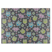 Planche À Découper motif des hiboux de bande dessinée (Devant)