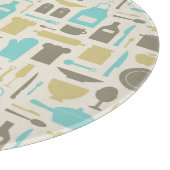 Planche À Découper Motif Des Outils De Cuisine (Coin)