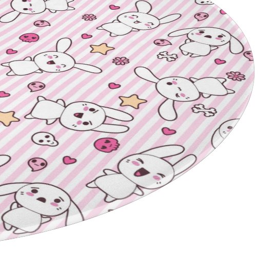 Planche À Découper motif des rayures kawaii (Coin)