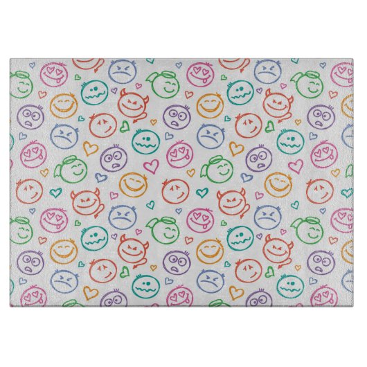 Planche À Découper motif des sourires (Devant)