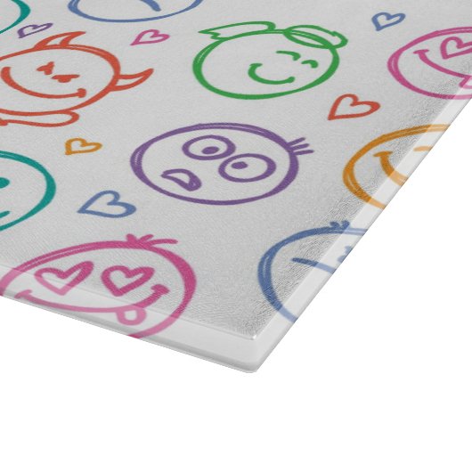 Planche À Découper motif des sourires (Coin)