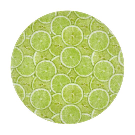 Planche À Découper Motif Des Tranches De Chaux Vertes (Devant)