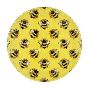 Planche À Découper Motif d'été de jolie abeille