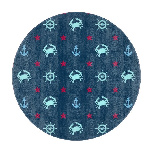 Planche À Découper Motif d'étoile nautique (Devant)