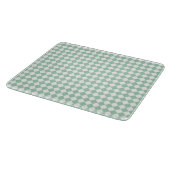Planche À Découper Motif diamant à carreaux vert et blanc (Coin)