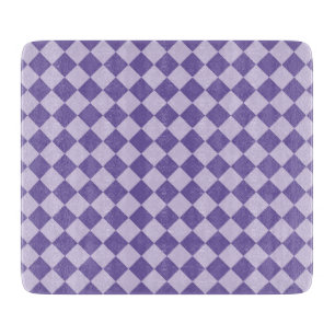 Planche À Découper Motif diamant à carreaux violets