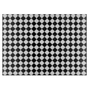 Planche À Découper Motif diamant noir et blanc par Shirley Taylor