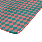 Planche À Découper Motif diamant rose Cyan Checker (Coin)
