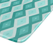 Planche À Découper Motif diamant turquoise (Coin)