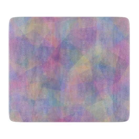 Planche À Découper Motif d'illusion abstrait coloré (Devant)