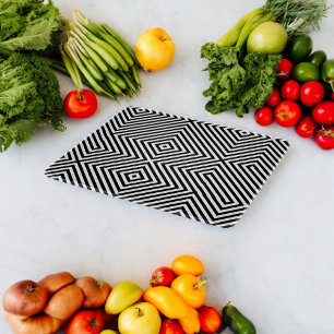 Planche À Découper motif d'illusion Carré 3d