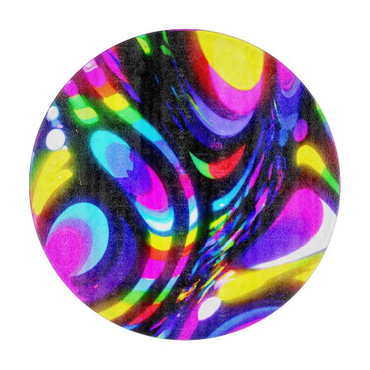 Planche À Découper Motif d'Imaginaire Spiral Vibrant (Devant)