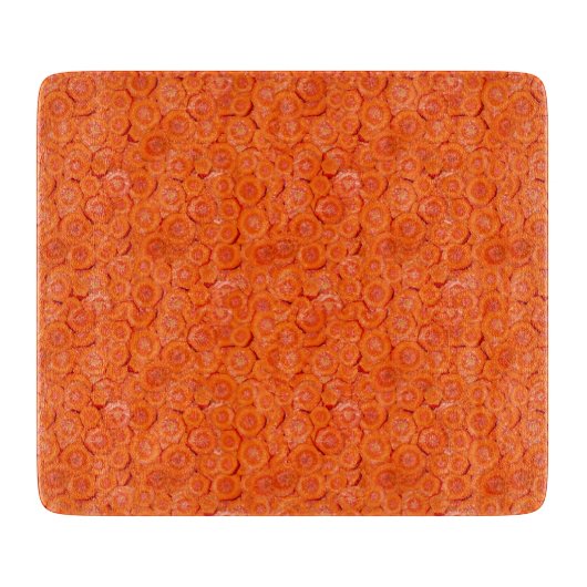 Planche À Découper Motif d'impression Carrot Pieces Motif (Devant)