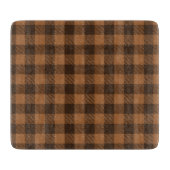 Planche À Découper Motif d'impression Cosy Brown Plaid Buffalo (Devant)
