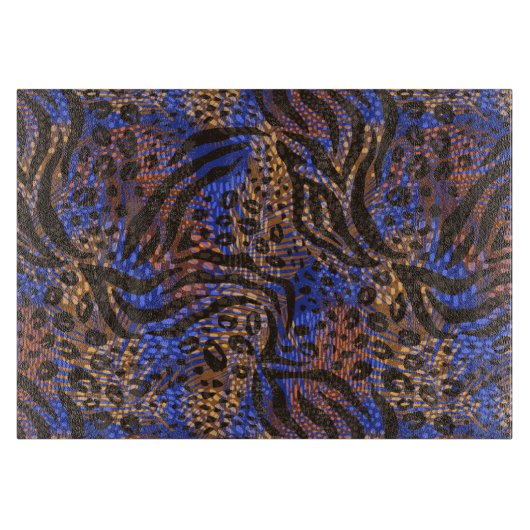 Planche À Découper Motif d'impression Leopard et Zebra (Devant)