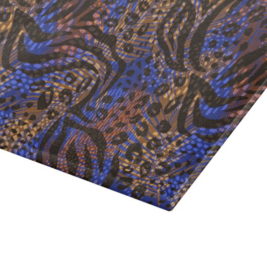 Planche À Découper Motif d'impression Leopard et Zebra (Coin)