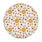 Planche À Découper Motif d'ingrédients de pizza (Devant)