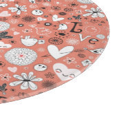 Planche À Découper Motif d'inséparables (Coin)