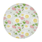 Planche À Découper Motif d'oeufs et de saucisse (Devant)