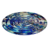 Planche À Découper Motif d'ondulation d'élément de l'EAU (Coin)