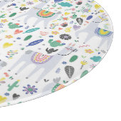 Planche À Découper Motif Doodle Alpaca (Coin)