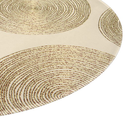 Planche À Découper Motif d'or : design abstrait brillant (Coin)