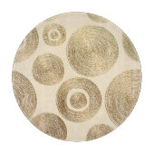 Planche À Découper Motif d'or : design abstrait brillant (Devant)