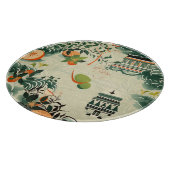 Planche À Découper Motif d'oranges Ethereales avec temples Zen (Coin)