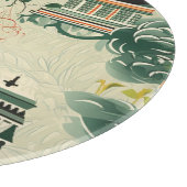 Planche À Découper Motif d'oranges Ethereales avec temples Zen (Coin)