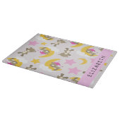 Planche À Découper Motif D'Ours, Nounours, Étoiles, Votre Nom (Coin)