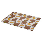 Planche À Découper Motif D'Ours, Ours Mignons, Automne, Citrouille (Coin)