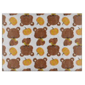Planche À Découper Motif D'Ours, Ours Mignons, Automne, Citrouille (Devant)