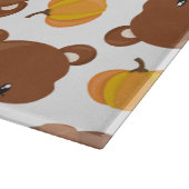 Planche À Découper Motif D'Ours, Ours Mignons, Automne, Citrouille (Coin)