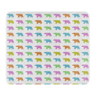 Planche À Découper Motif d'ours polaire
