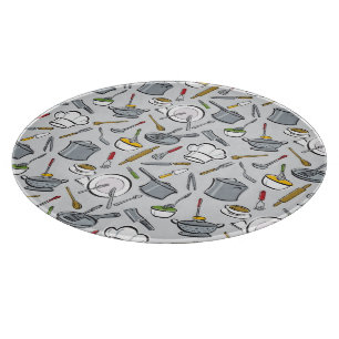 Planche À Découper Motif d'outils de cuisine