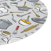 Planche À Découper Motif d'outils de cuisine (Coin)