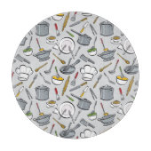 Planche À Découper Motif d'outils de cuisine (Devant)