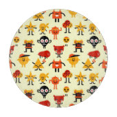 Planche À Découper Motif drôle de monstres (Devant)