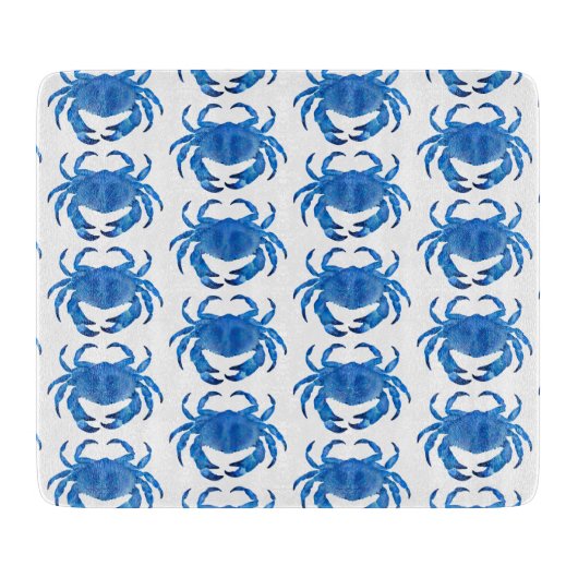 Planche À Découper Motif du Crabe Bleu (Devant)